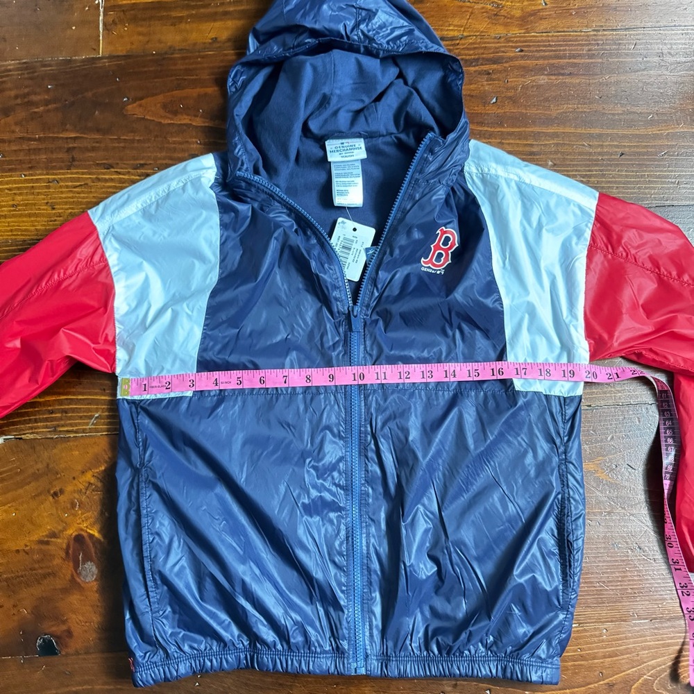 NWT- Genuine Merchandise Boston Red Sox Windbreaker Jacket. Youth Medium - Picture 5 of 10